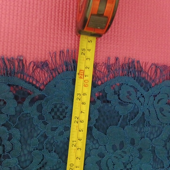 NWOT Suzy Shier Puffy Sleeves Navy blue blouse size S - Picture 9 of 14